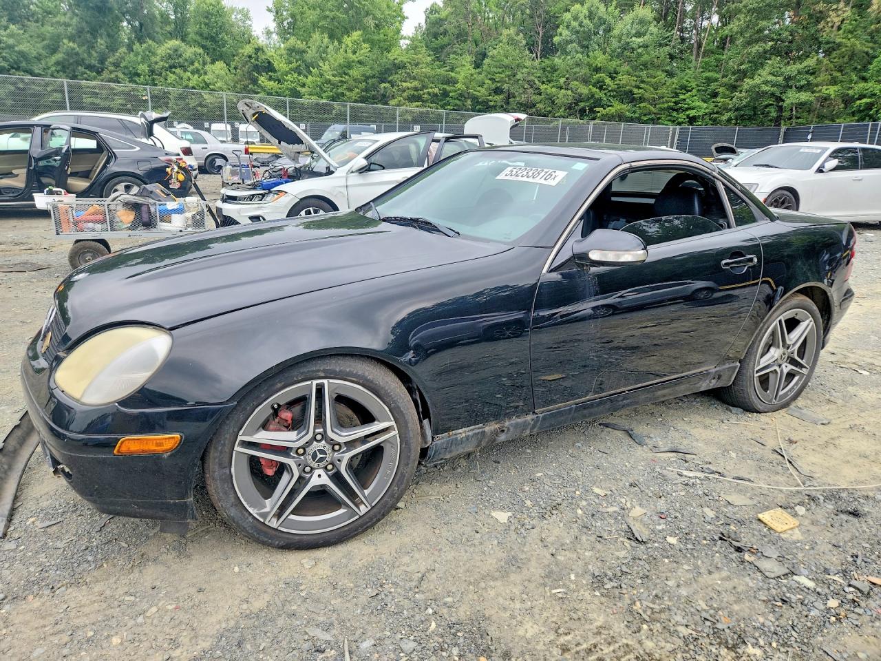2002 Mercedes-Benz SLK 320, VIN WDBKK65F32F242802 — Front end
