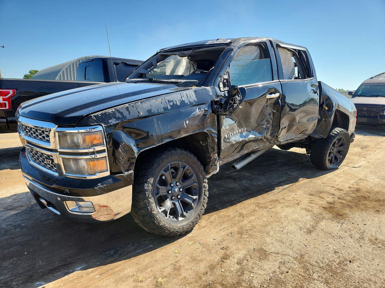 2014 Chevrolet Silverado 1500 LTZ, VIN 3GCUKSEC7EG175388 — Опрокидывание