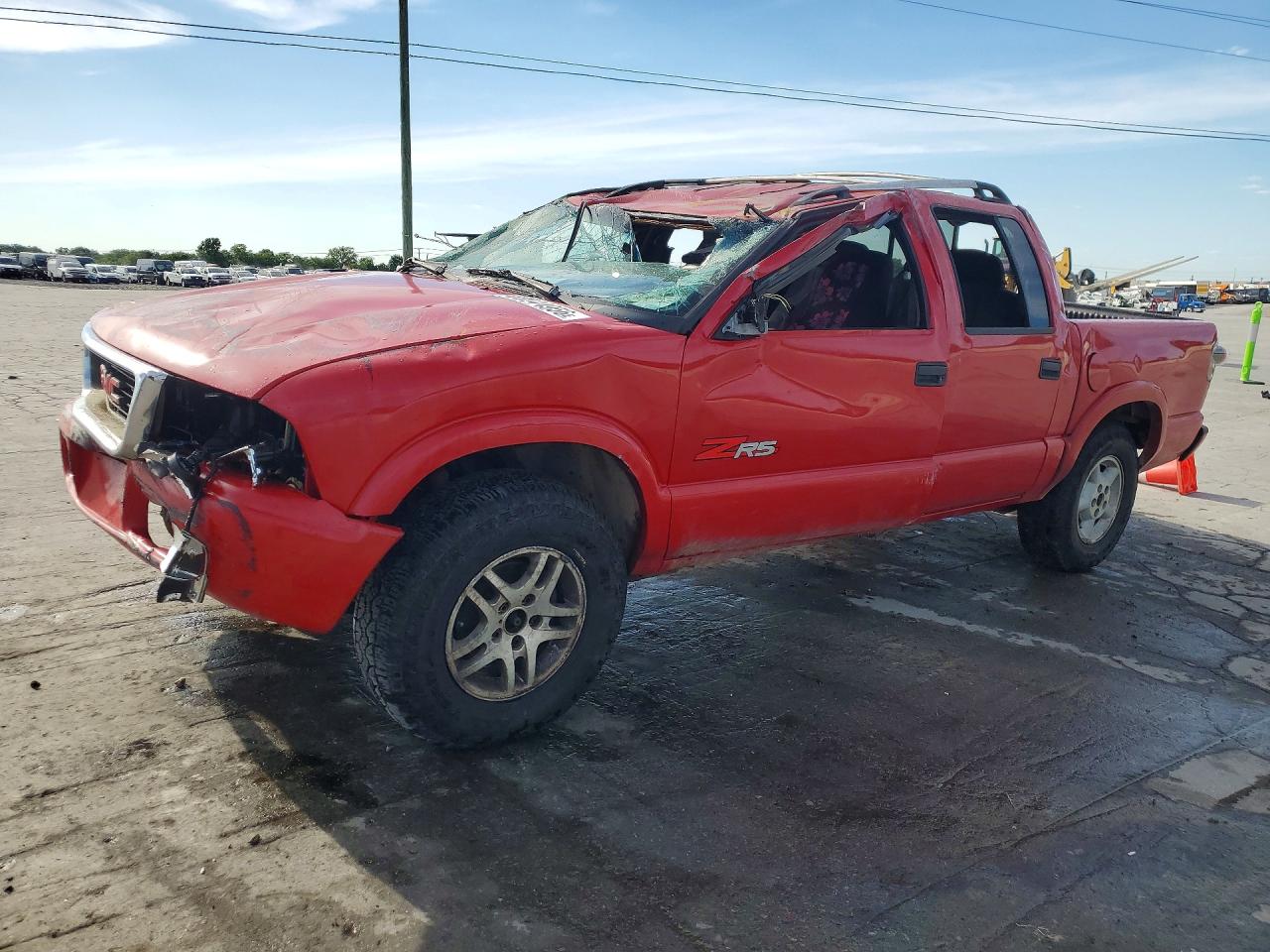 2002 GMC Sonoma SLS, VIN 1GTDT13W12K225520 — Rollover