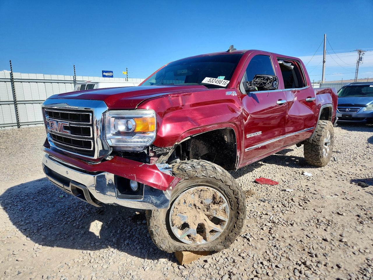 2015 GMC Sierra 1500 SLT, VIN 3GTU2VEC0FG335985 — Rollover