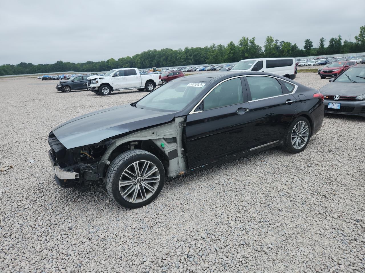 2020 Genesis G80 3.8L, VIN KMTFN4JE6LU337929 — Front end