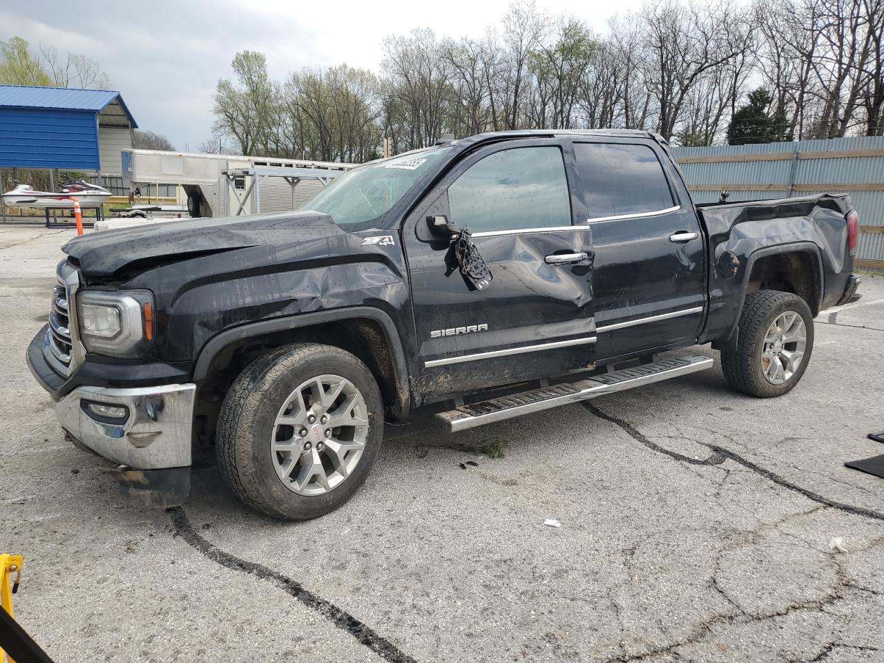 2018 GMC Sierra 1500 SLT, VIN 3GTU2NEC6JG420712 — Rollover