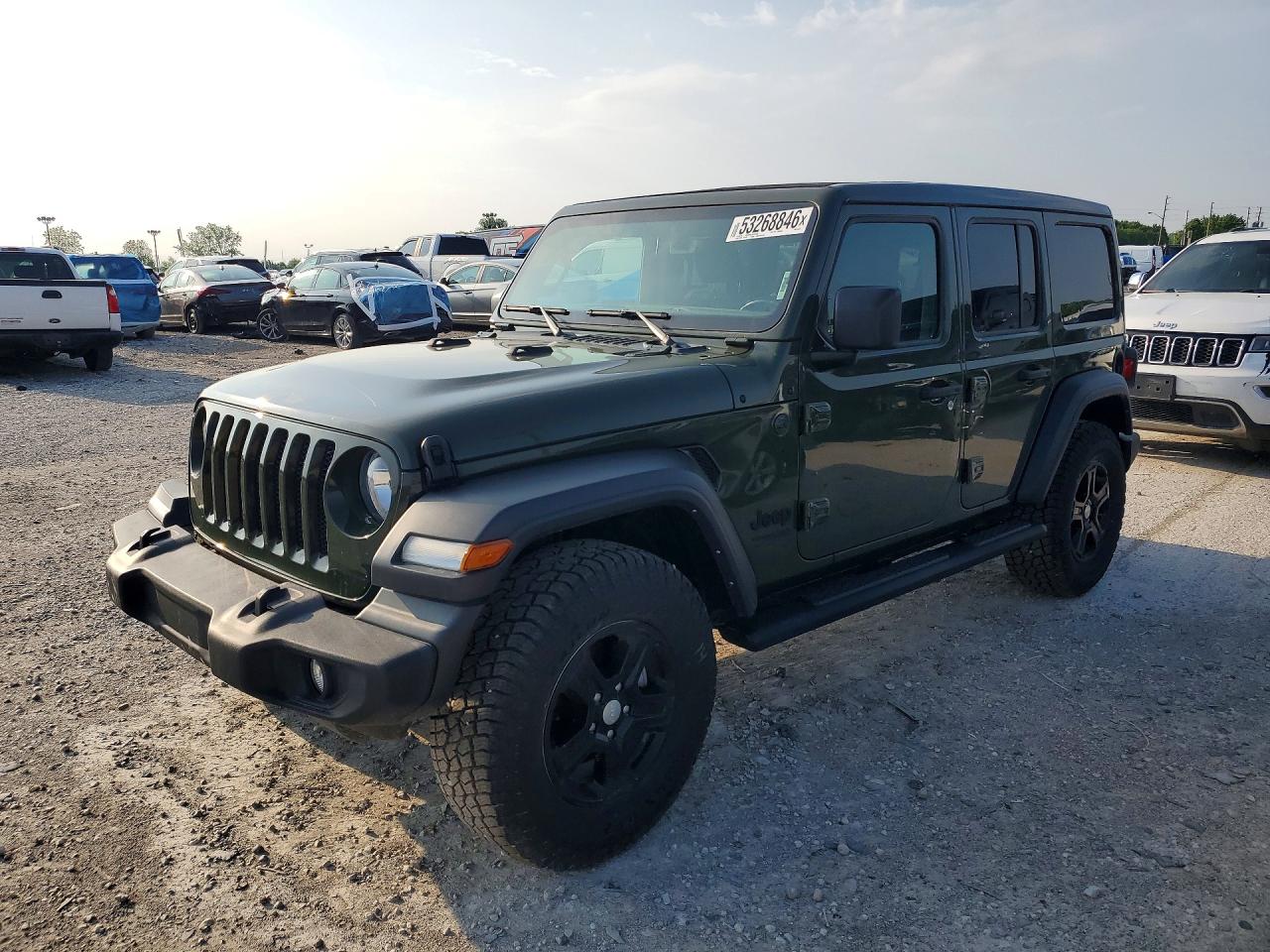2022 Jeep Wrangler Unlimited Sport Altitude, VIN 1C4HJXDGXNW141467 — Side