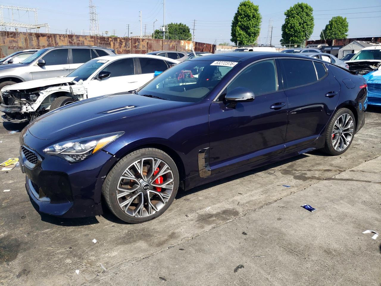 2020 Kia Stinger GT, VIN KNAE35LCXL6084973 — Зад