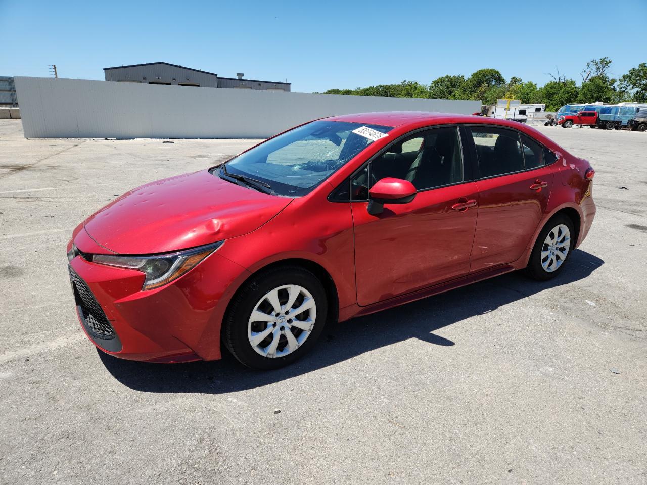 2021 Toyota Corolla LE, VIN JTDEPMAE7MJ171959 — Hail