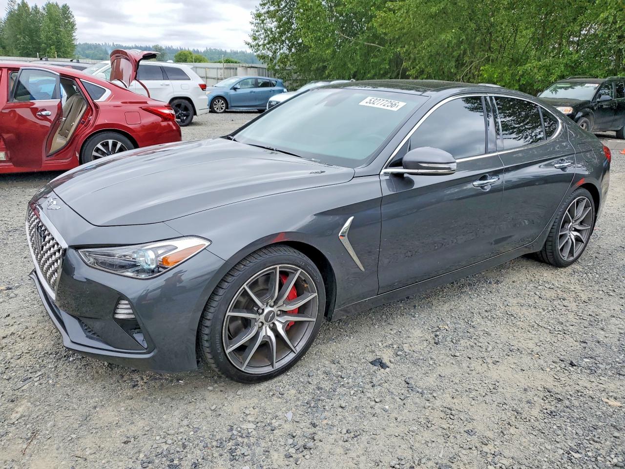 2020 Genesis G70 3.3T, VIN KMTG74LEXLU053294 — Minor dents and scratches