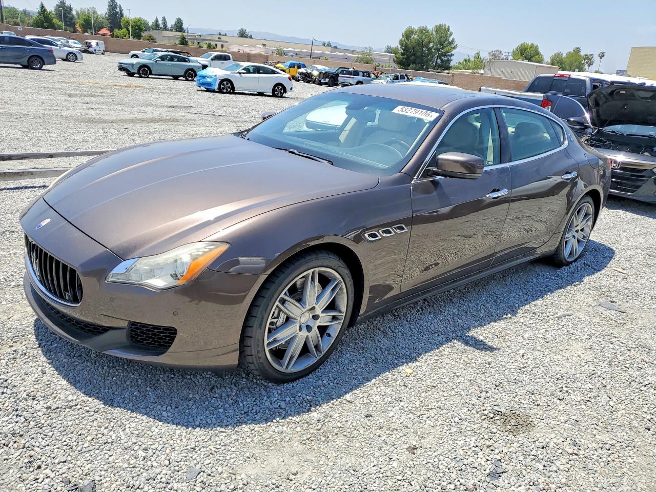 2014 Maserati Quattroporte GTS, VIN ZAM56PPA7E1085041 — Undercarriage
