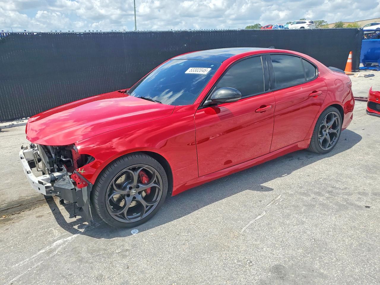 2020 Alfa Romeo Giulia Ti Sport, VIN ZARFAMBN7L7624290 — Front end