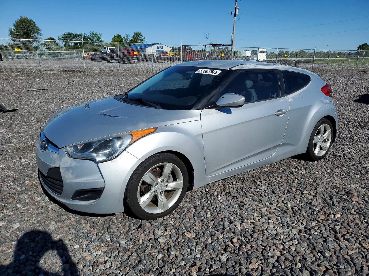 2012 Hyundai Veloster w/Black Int, VIN KMHTC6AD8CU065552 — Side