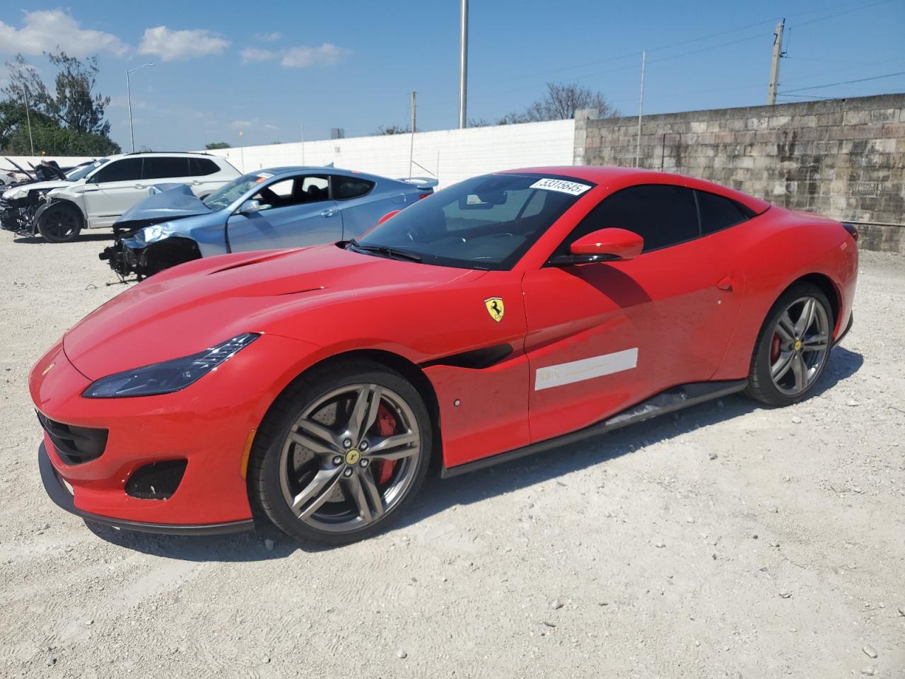 2020 Ferrari Portofino, VIN ZFF89FPAXL0250619 — Water / flood