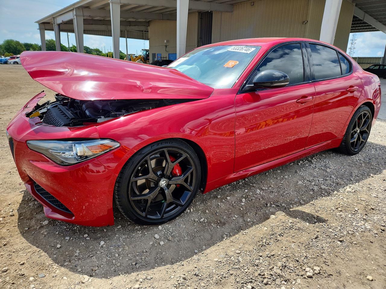 2020 Alfa Romeo Giulia Ti, VIN ZARFAMBN7L7631398 — Front end