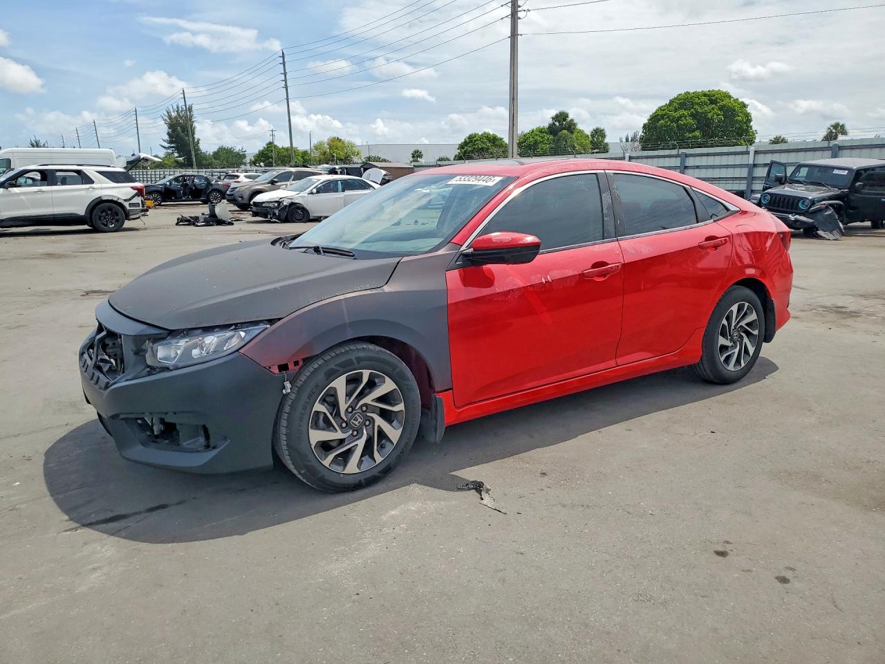 2018 Honda Civic EX, VIN 2HGFC2F73JH538417 — Partial repair