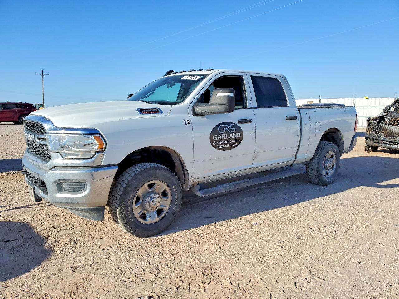 2024 Ram 2500 Tradesman, VIN 3C6UR5CJ3RG264466 — Interior fire