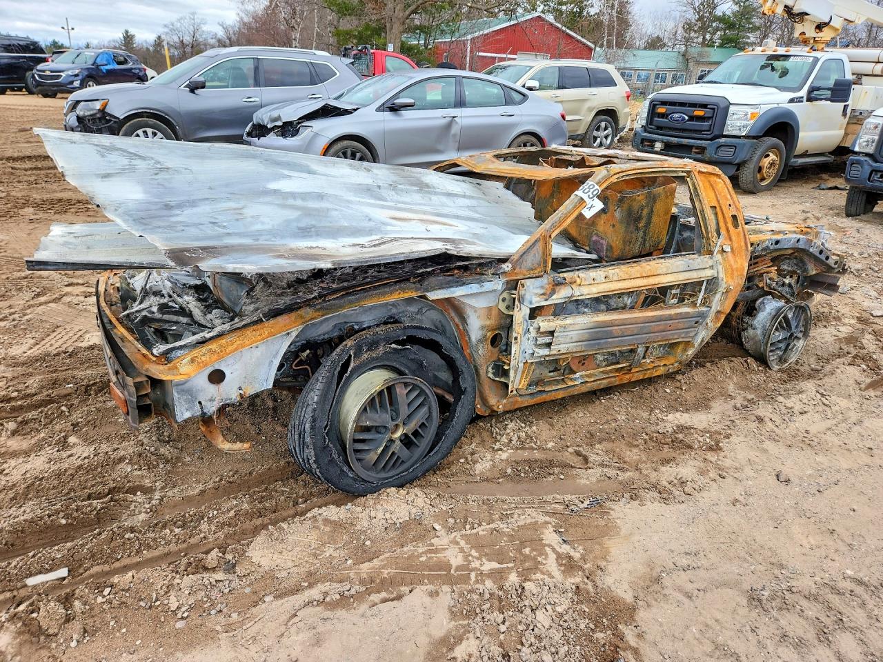 1986 Pontiac Fiero, VIN 1G2PM37R6GP255301 — Burn