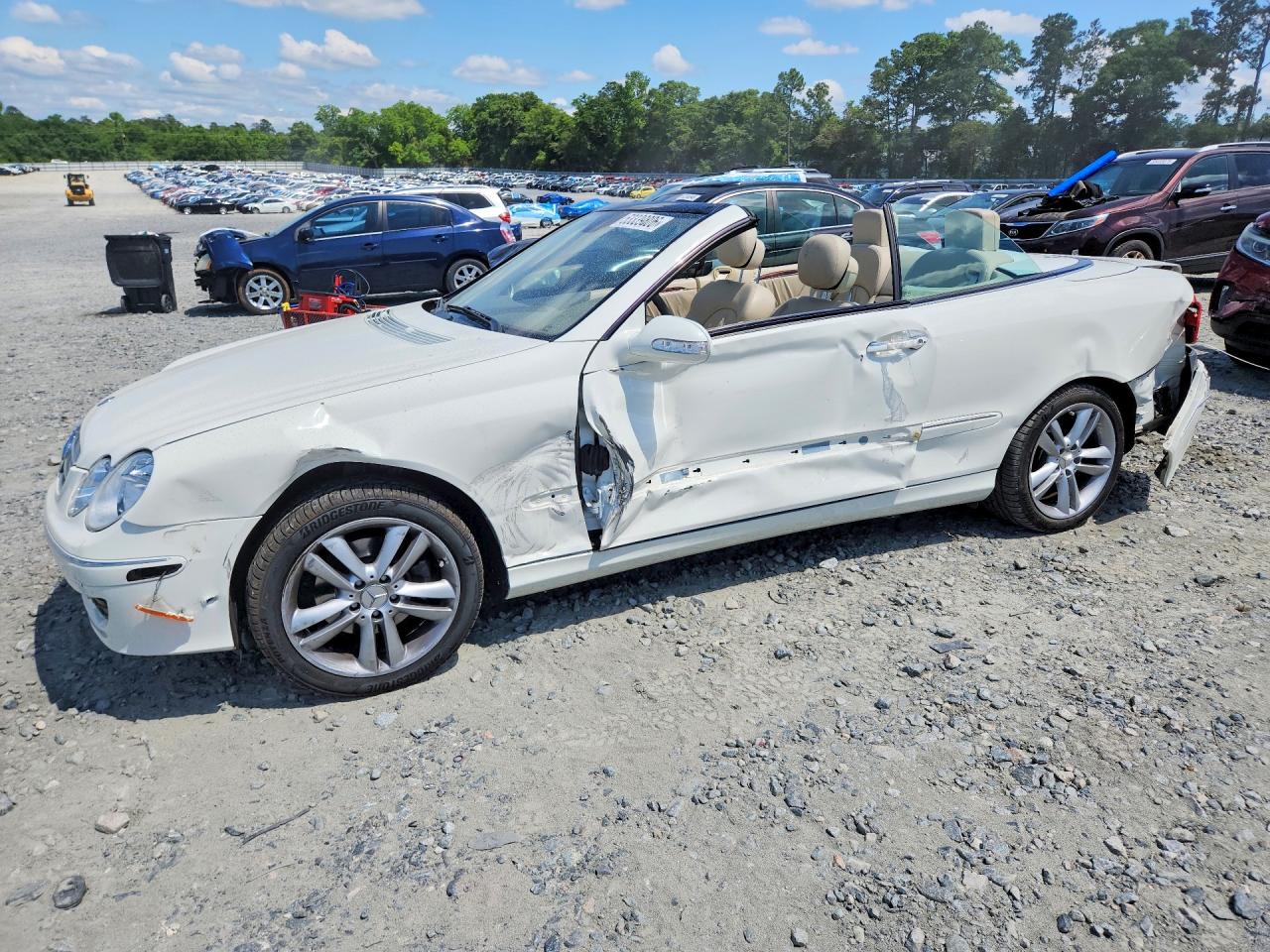 2007 Mercedes-Benz CLK 350, VIN WDBTK56F27F224781 — Rear end