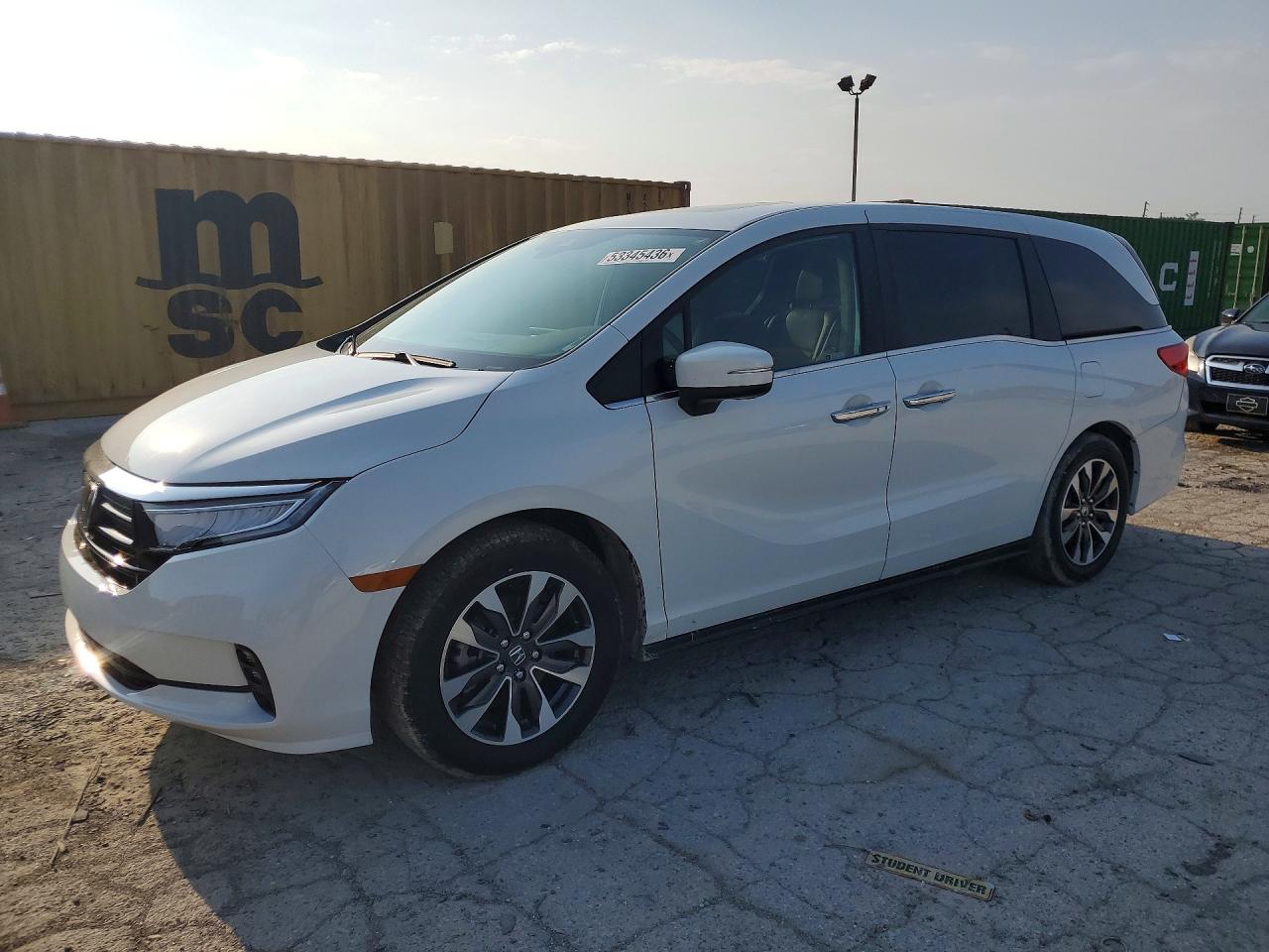 2022 Honda Odyssey EX-L, VIN 5FNRL6H78NB044548 — Prior damage history