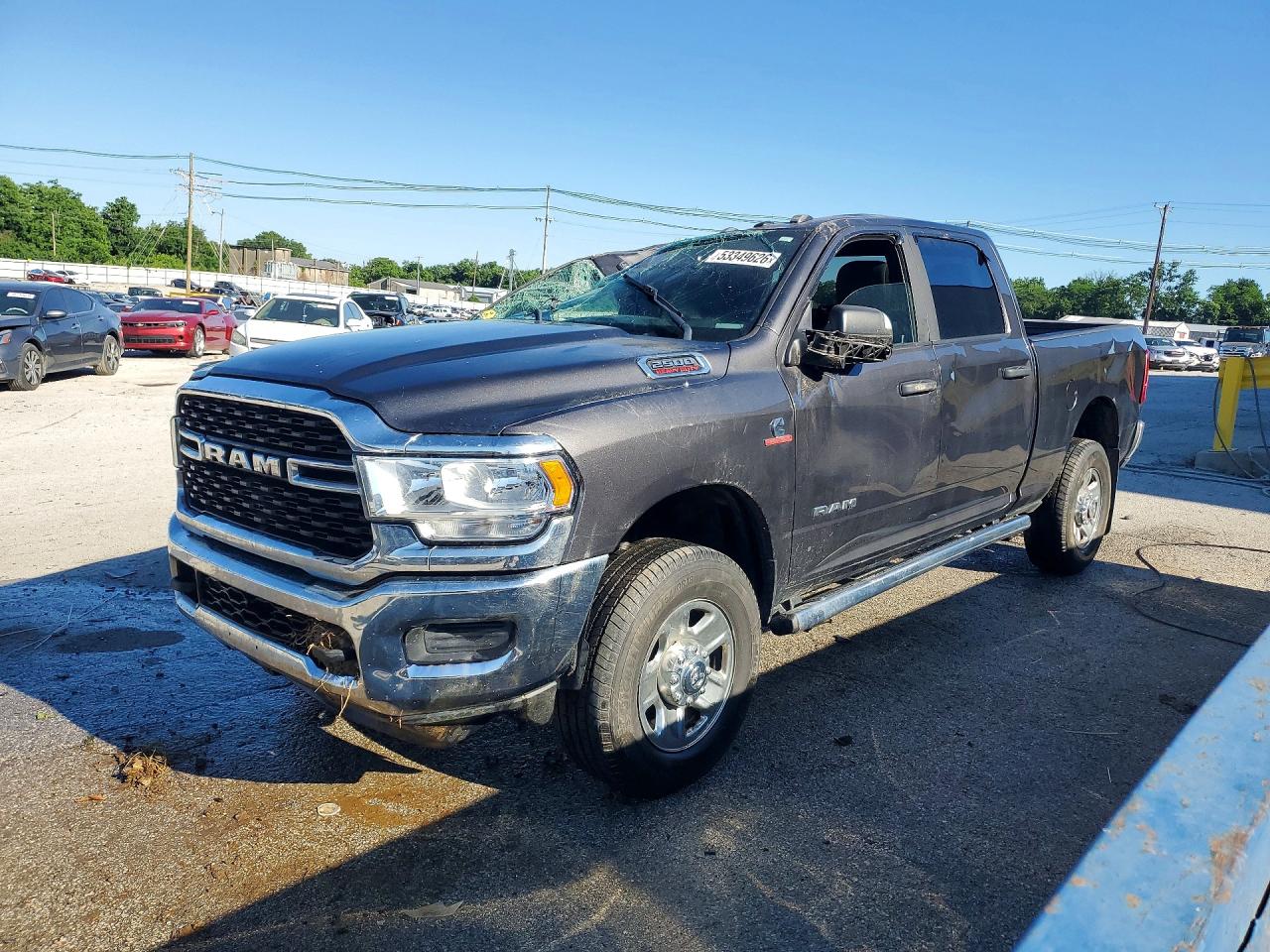 2022 Ram 2500 Big Horn, VIN 3C6UR5DL1NG340826 — Rollover