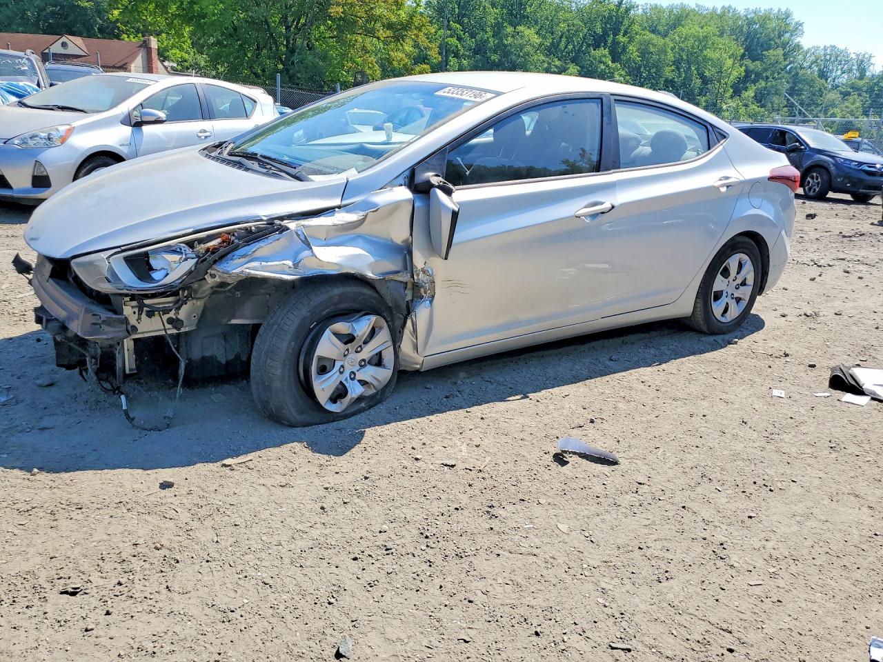 2016 Hyundai Elantra SE, VIN 5NPDH4AE0GH670785 — Vandalism