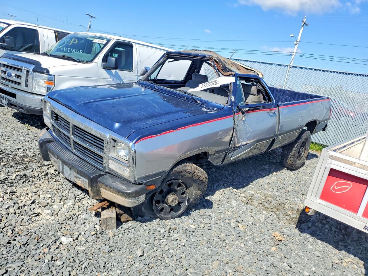 1992 Dodge D/W 250, VIN 1B7KM26C4NS599250 — All over