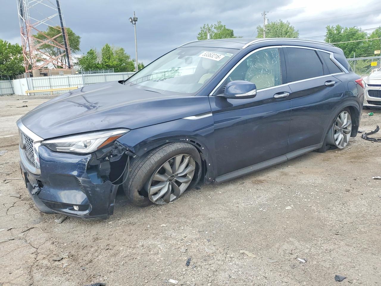 2020 Infiniti QX50 Luxe, VIN 3PCAJ5M30LF114329 — Undercarriage