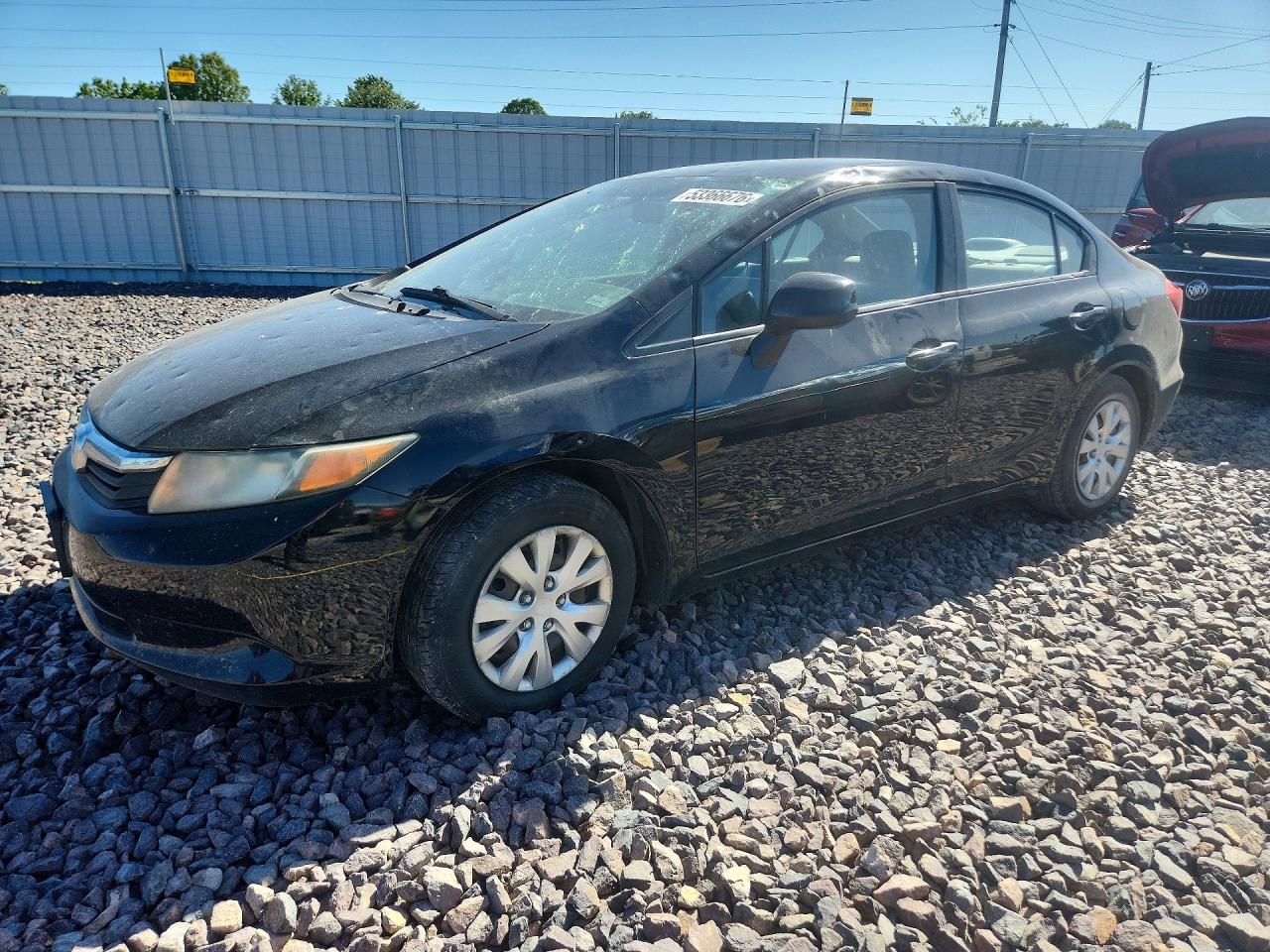 2012 Honda Civic LX, VIN 19XFB2F57CE070142 — Hail