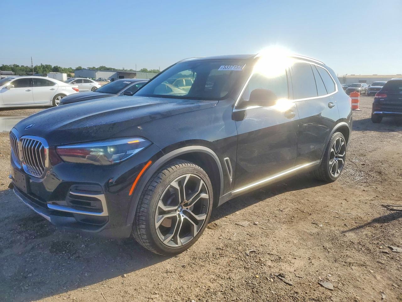 2022 BMW X5 xDrive40i, VIN 5UXCR6C00N9N37423 — Interior fire