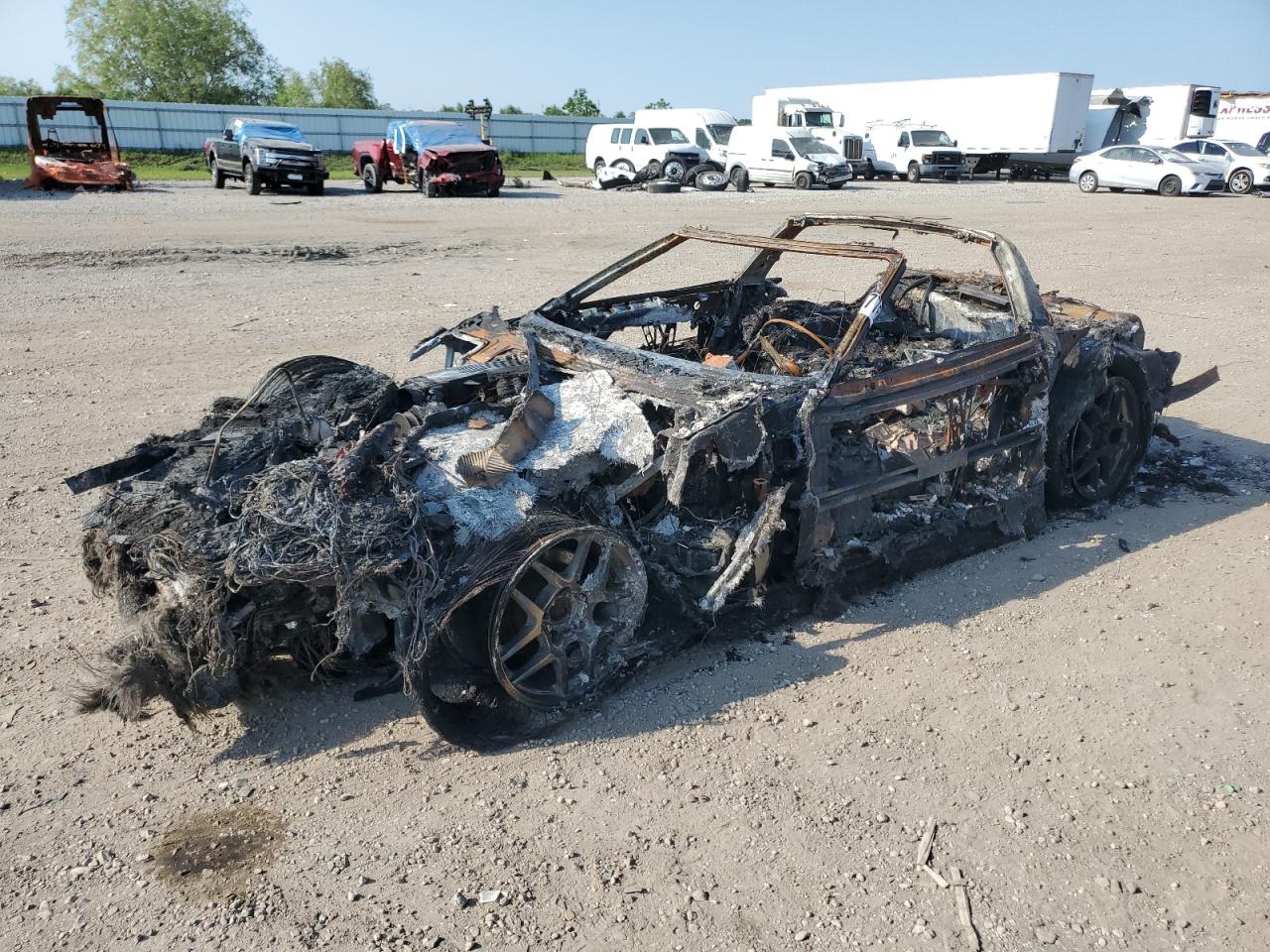 1987 Chevrolet Corvette, VIN 1G1YY2186H5104768 — Burn