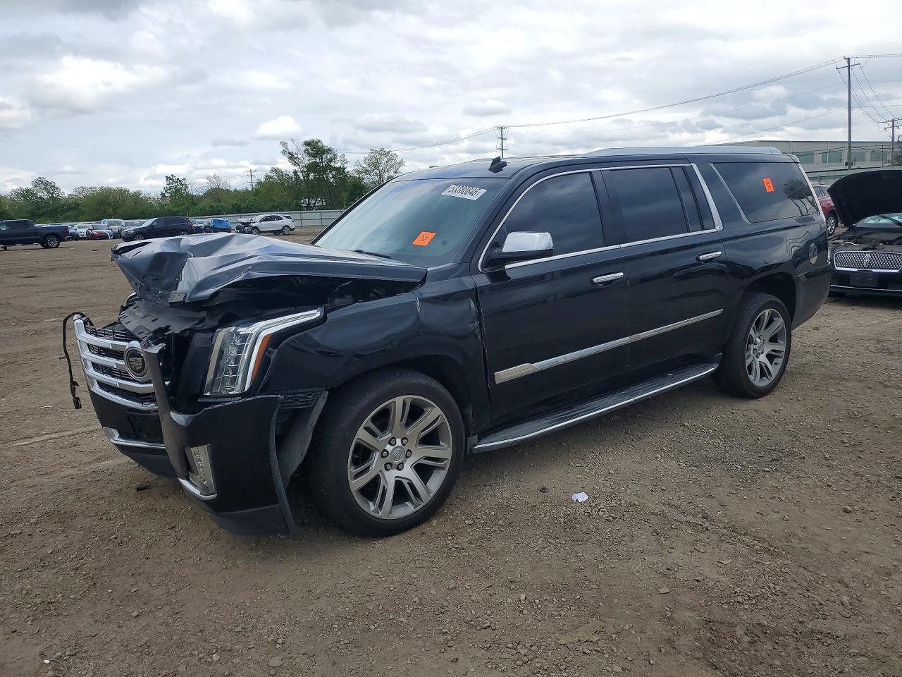 2015 Cadillac Escalade ESV Premium, VIN 1GYS4JKJ6FR205345 — Front end