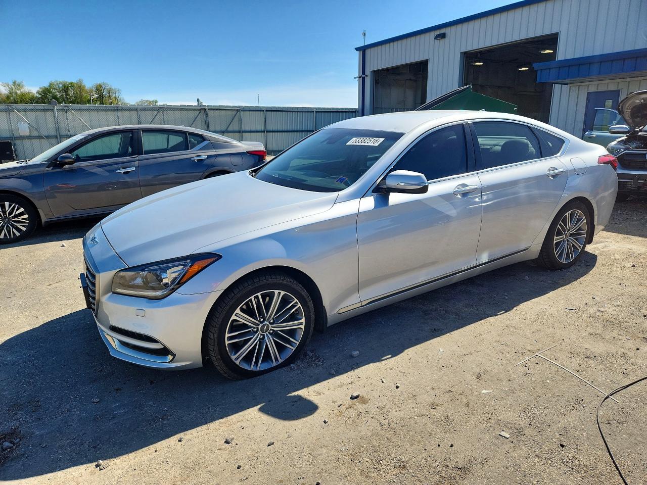 2018 Genesis G80 3.8L, VIN KMHGN4JE2JU249911 — Hail