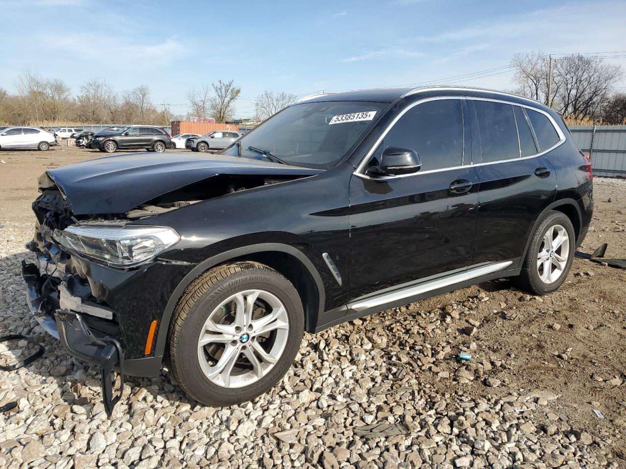 2021 BMW X3 xDrive30i, VIN 5UXTY5C0XM9D91868 — Front end
