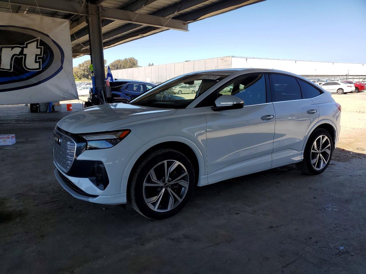 2022 Audi Q4 e-tron, VIN WA1W2BFZ2NP055208 — Water / flood