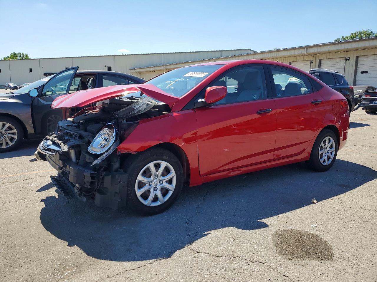 2012 Hyundai Accent GLS, VIN KMHCT4AE1CU072789 — Front end