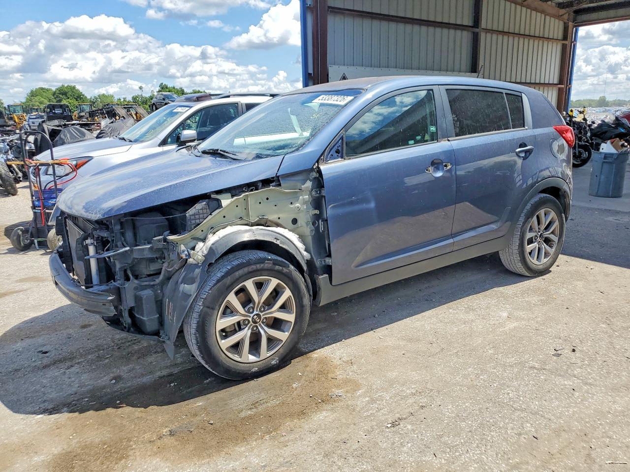 2014 Kia Sportage LX, VIN KNDPB3AC2E7567053 — Front end