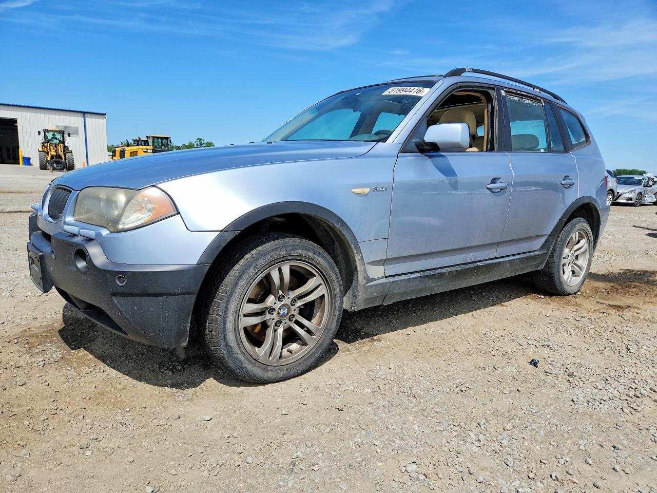 2004 BMW X3 3.0i, VIN WBXPA93404WC32640 — Rear end