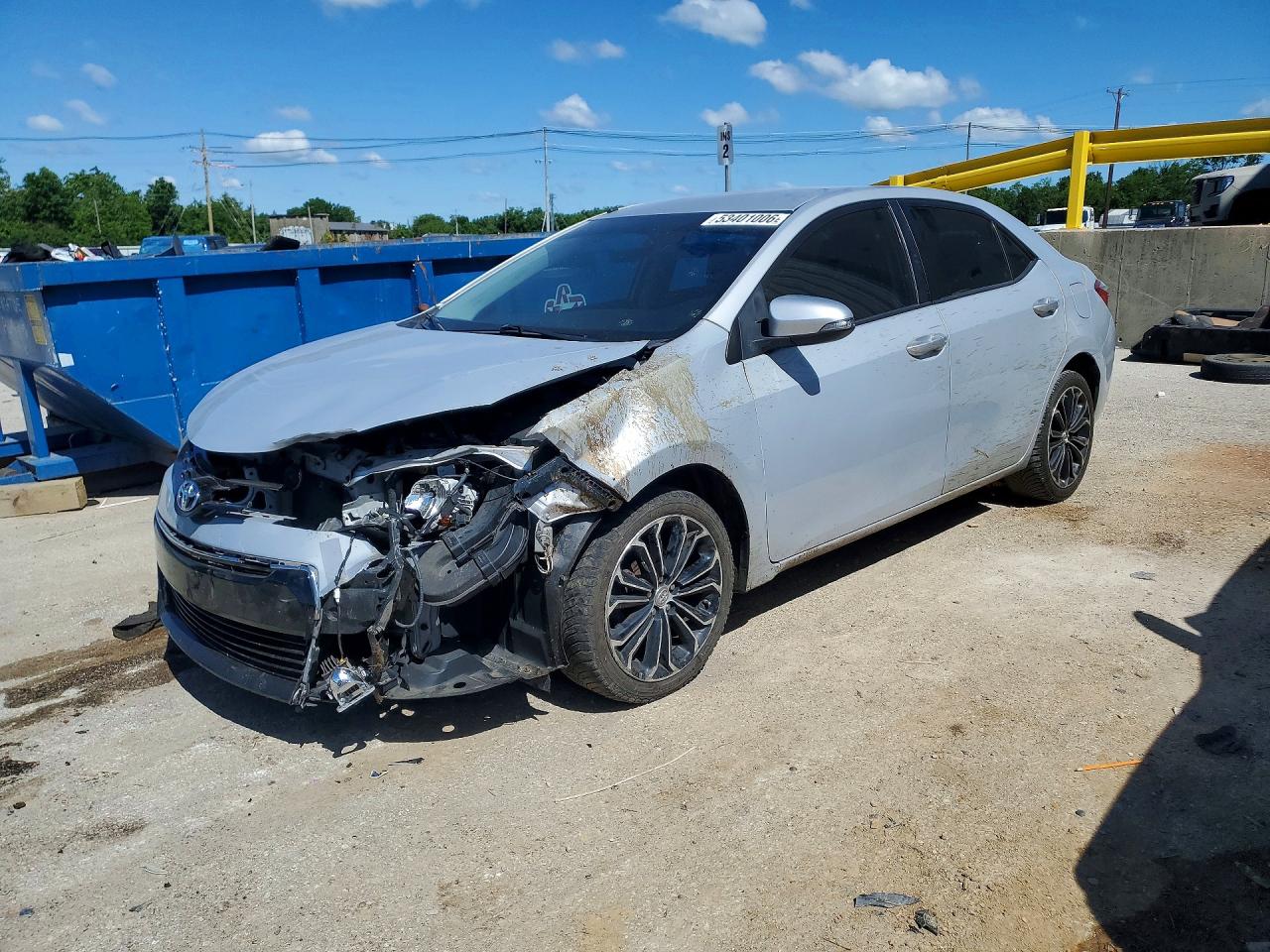 2014 Toyota Corolla LE, VIN 2T1BURHE1EC116807 — Front end