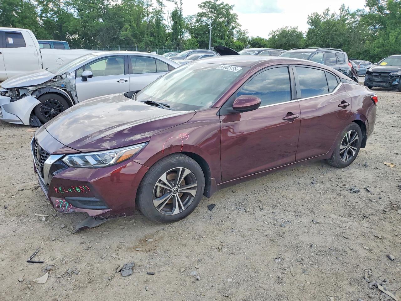 2021 Nissan Sentra SV, VIN 3N1AB8CV9MY301188 — Rear end