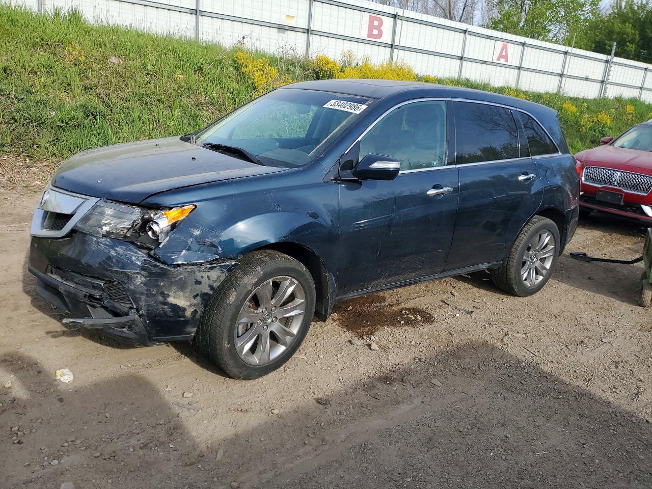2012 Acura MDX Advance, VIN 2HNYD2H63CH508050 — Front end