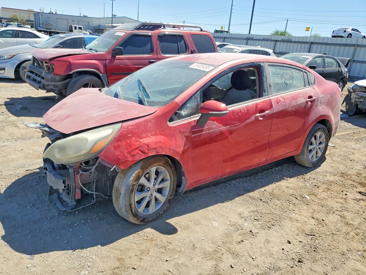 2013 Kia Rio EX, VIN KNADN4A38D6177043 — Front end