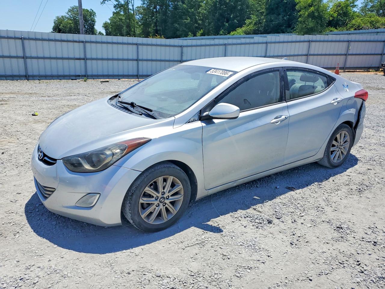 2013 Hyundai Elantra GLS, VIN KMHDH4AE6DU819522 — Rear end