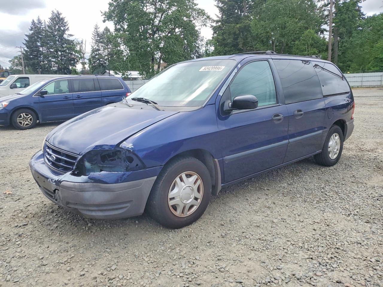 1999 Ford Windstar LX, VIN 2FMZA5142XBB42471 — Front end
