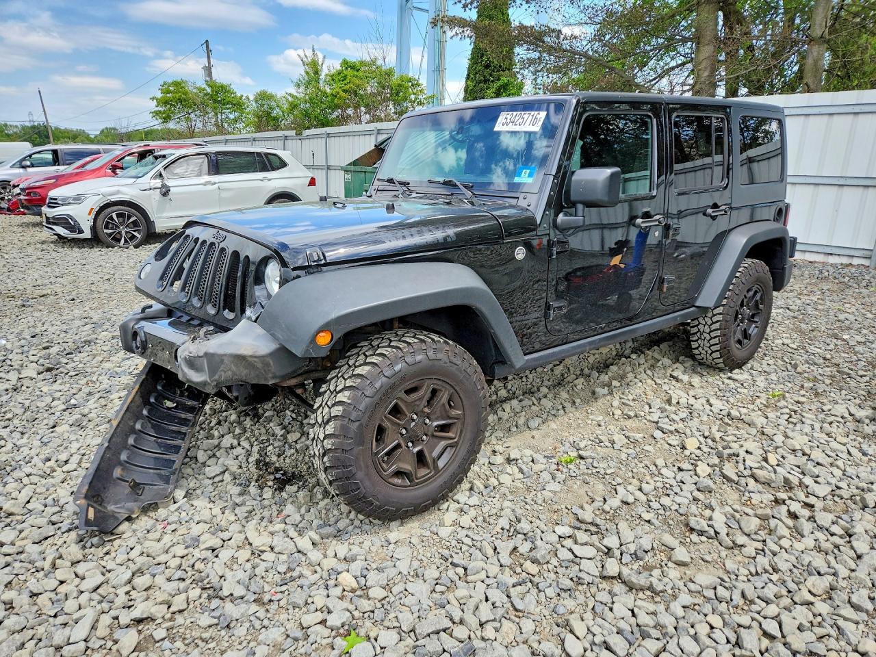 2018 Jeep Wrangler Unlimited Willys Wheeler W, VIN 1C4HJWDG4JL898550 — Front end
