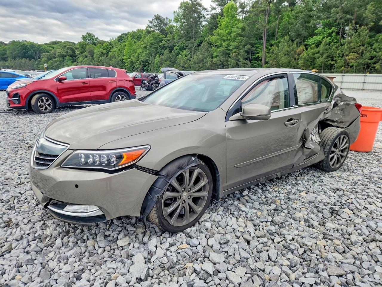2016 Acura RLX Advance, VIN JH4KC1F91GC001676 — Side
