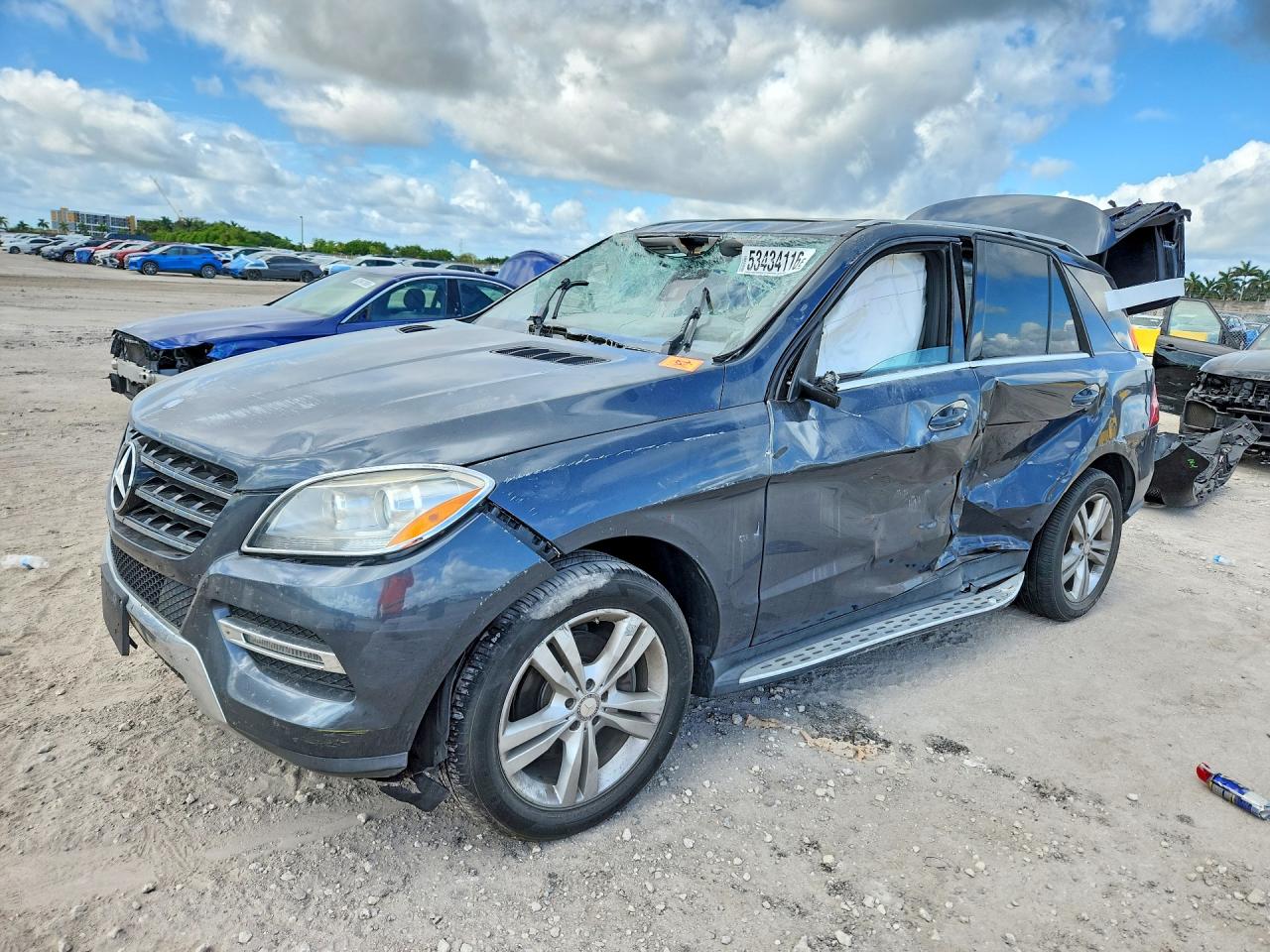 2014 Mercedes-Benz M 350, VIN 4JGDA5HB9EA293119 — Rear end