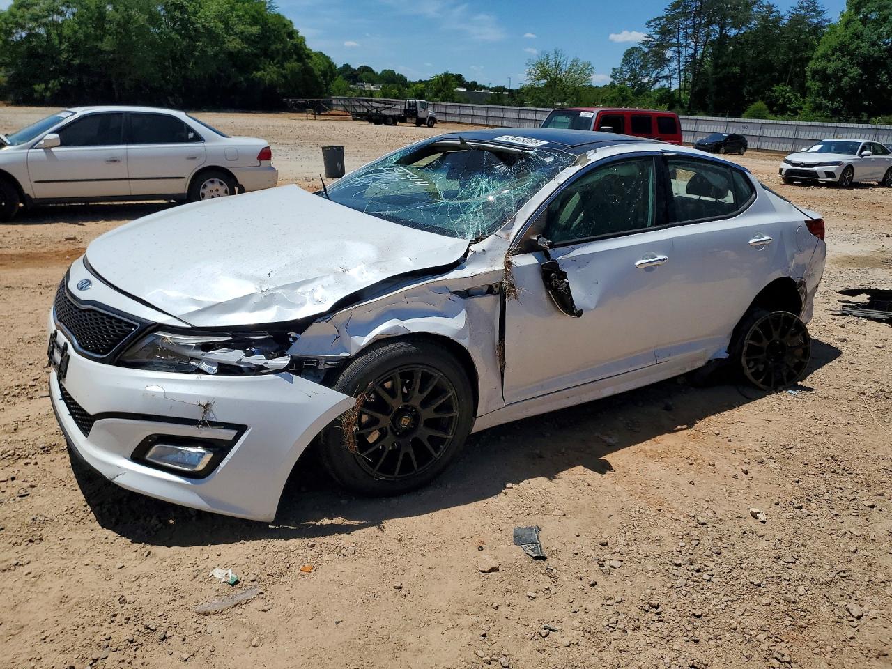 2014 Kia Optima EX, VIN 5XXGN4A7XEG260771 — Опрокидывание