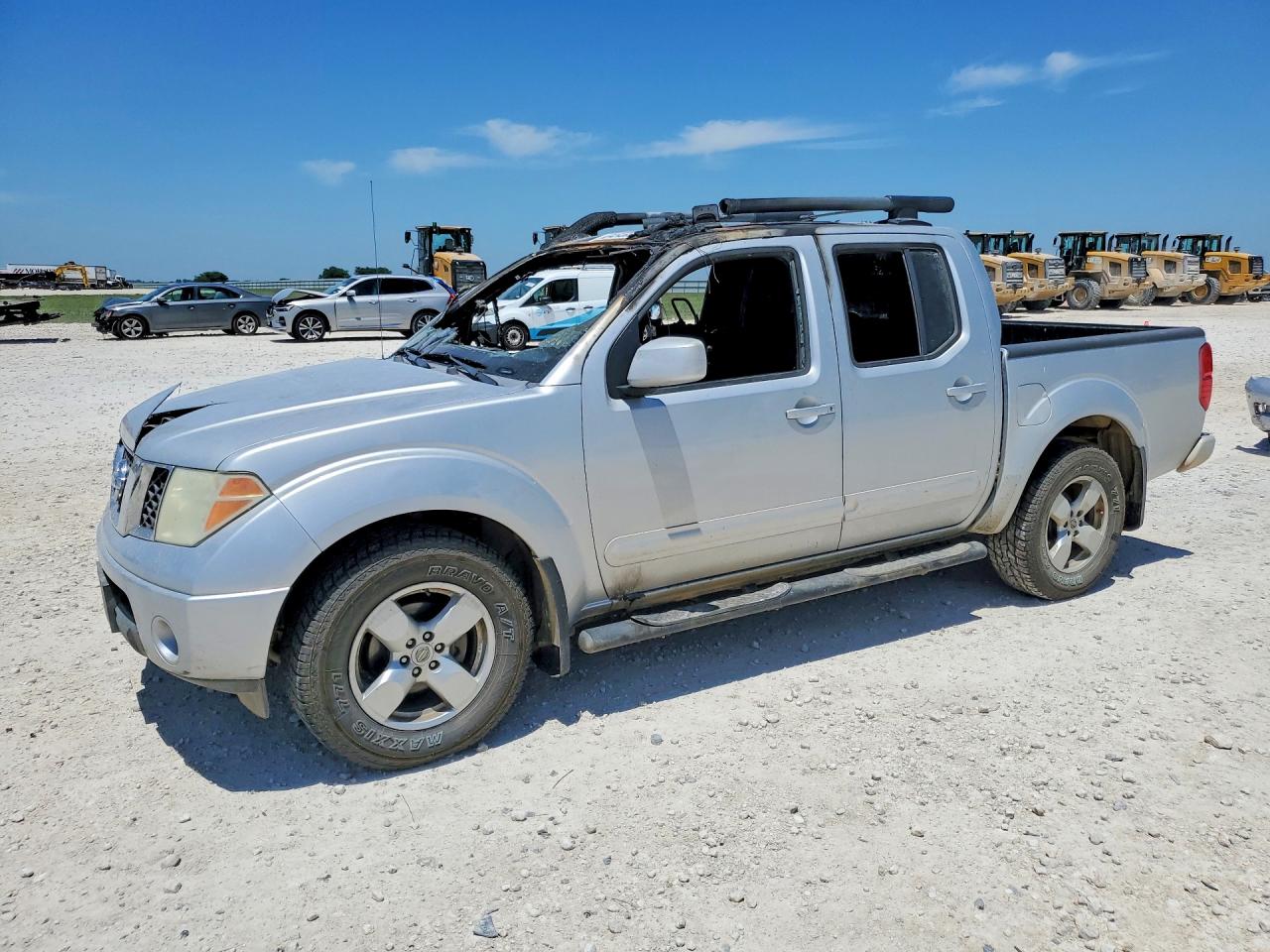 2008 Nissan Frontier SE, VIN 1N6AD07U58C442880 — Interior fire