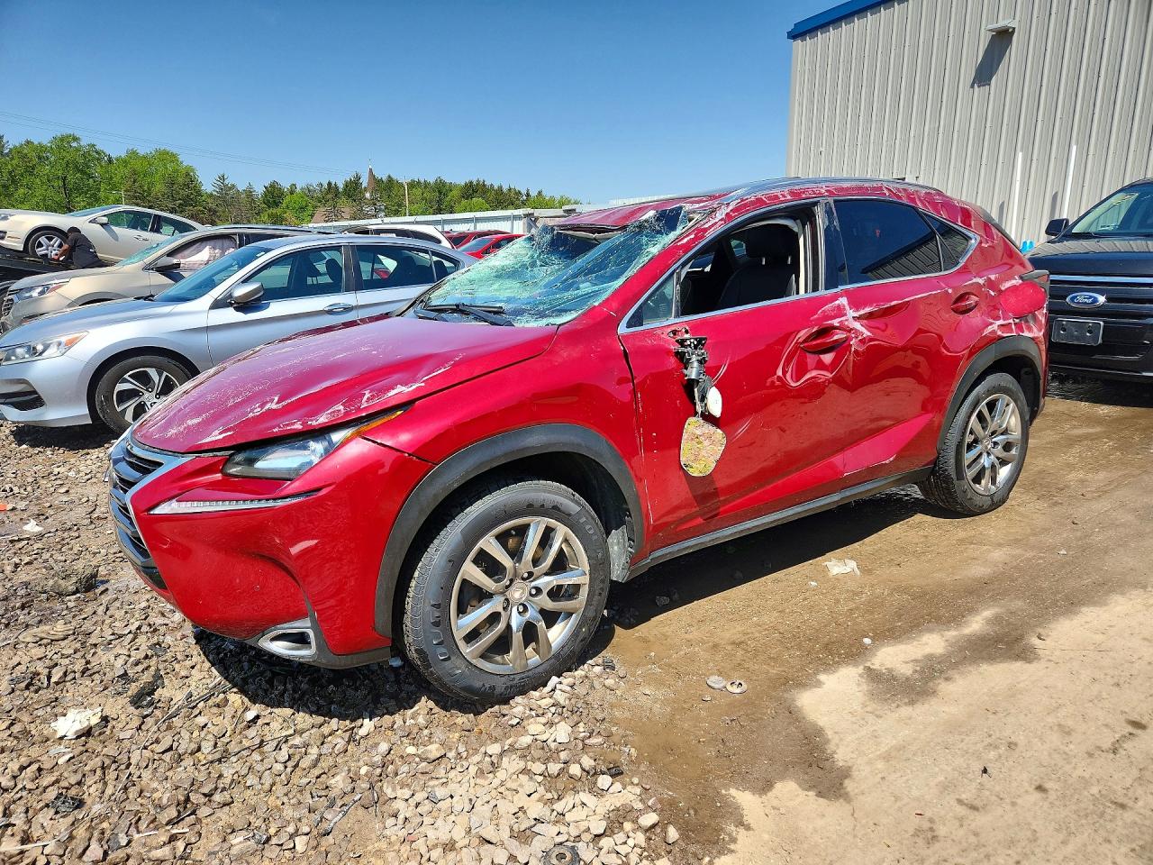 2015 Lexus NX 200t, VIN JTJBARBZ3F2013678 — Опрокидывание