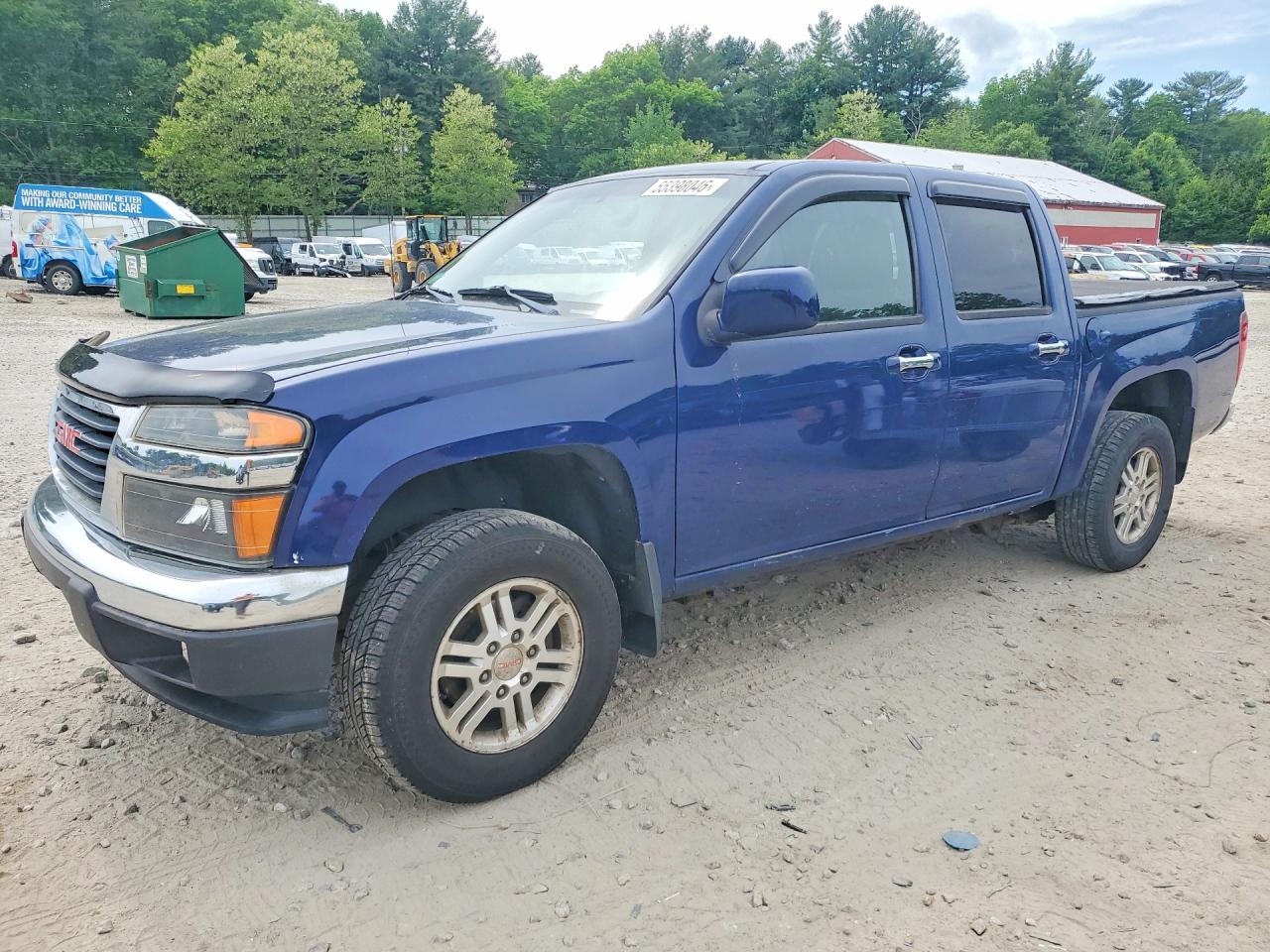 2011 GMC Canyon SLE1, VIN 1GTH6MFE0B8117013 — Frame damage