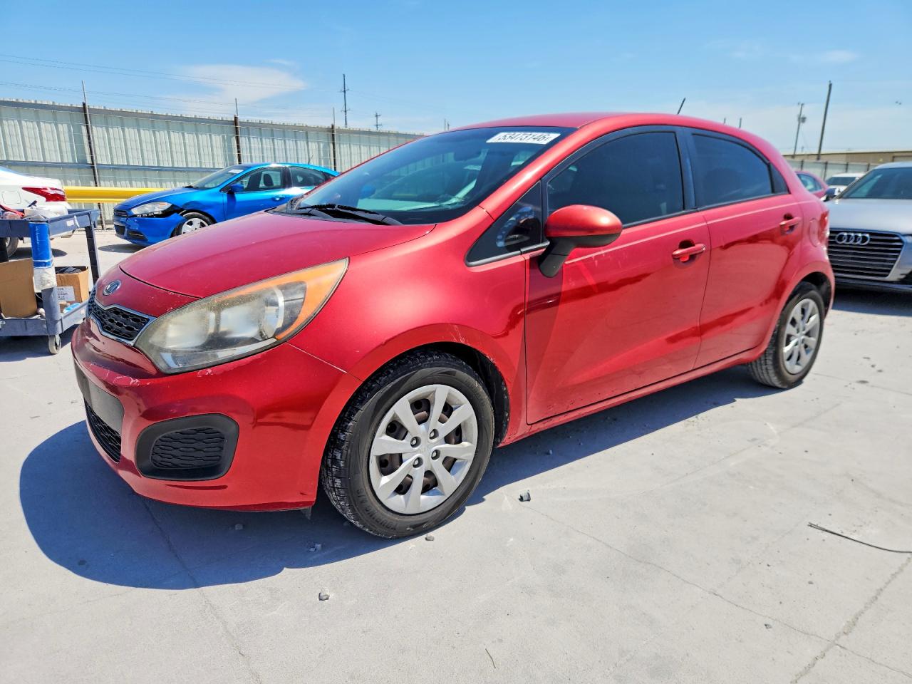 2013 Kia Rio EX, VIN KNADN5A34D6123695 — Hail