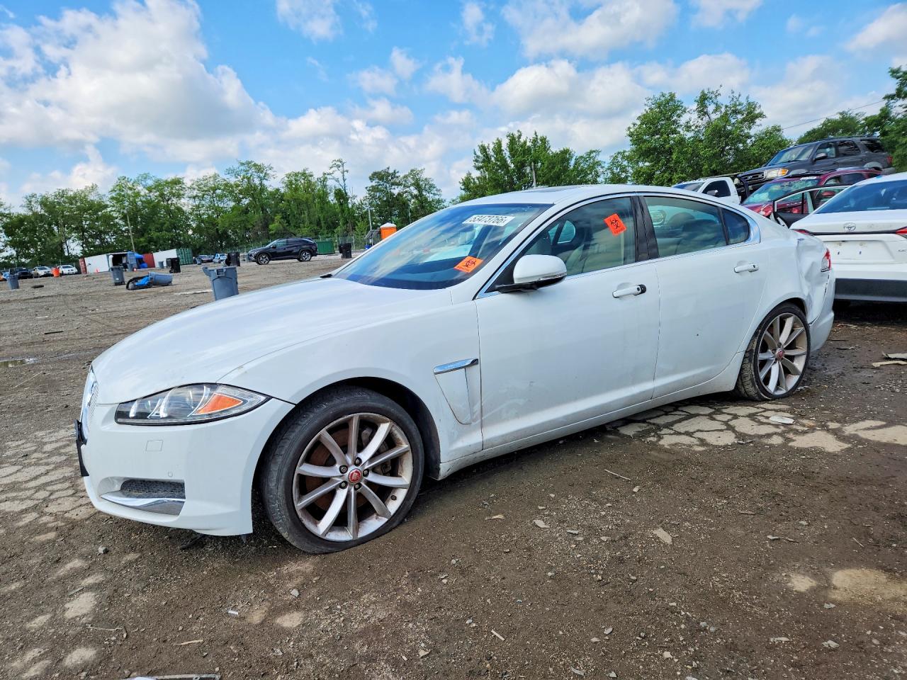 2015 Jaguar XF Portfolio, VIN SAJWJ0FF2F8U53048 — Rear end
