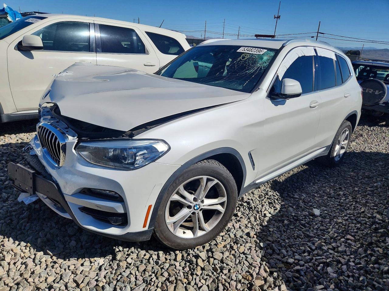 2021 BMW X3 xDrive30i, VIN 5UXTY5C07M9G33371 — Front end